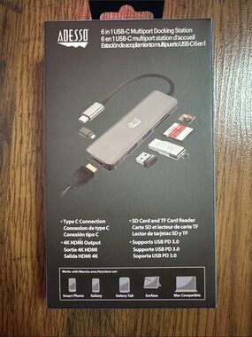 6-in-1 USB-C Multiport Docking Station - C1.RBk.M